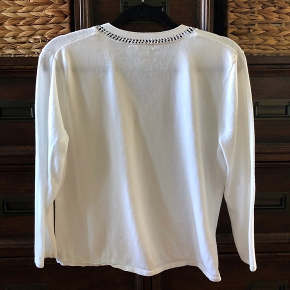 Vintage Co & Eddy white 2pc cardigan sweater set in size L - Picture 2 of 6